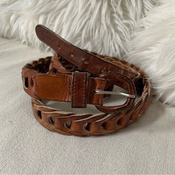 Pepe Brown Leather Belt With Removable Buckle - Picture 9 of 9